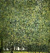 Gustav Klimt park oil on canvas